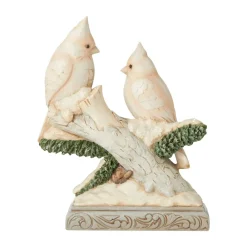 Discount Jim Shore, White Woodland Birds On Branch, 6006585, Heartwood Creek Jim Shore