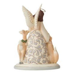 Shop Jim Shore, White Woodland Angel/Friends, 6006581, Heartwood Creek Jim Shore