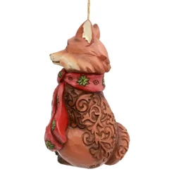 Hot Jim Shore, Wonderland Fox Ornament, 6006610, Heartwood Creek Jim Shore
