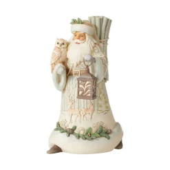Enesco Jim Shore, Woodland Santa With Owl/Lantern, 6006578, Heartwood Creek^ Resin