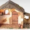 Flash Sale Lighted Resin Stable 10" Scale 5", , 50567 Resin Nativity