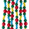 Kurt S Adler Multicolor Wooden Bead Garland 6', C5947, Kurt Adler^ Santas