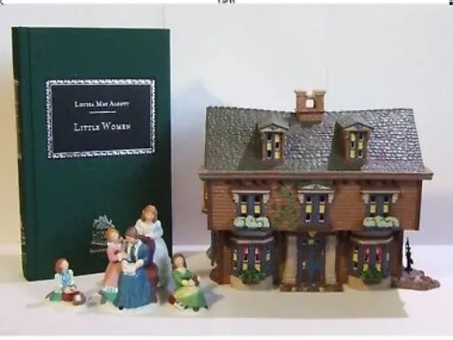 Clearance Nev, Little Women The March Resident Set/4, 56.56606 New England Village