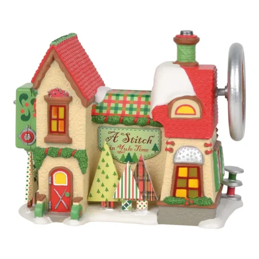 Flash Sale Np, A Stitch In Yule Time, 6003111 , North Pole Village North Pole Village