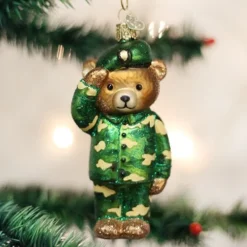 Cheap Owc Army Bear Ornament, 12402 Novelty