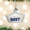 Old World Christmas Owc Navy Cap Ornament, 32377^ Glass