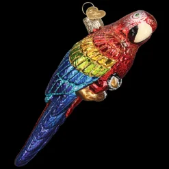 Old World Christmas Owc Tropical Parrot Ornament, 16117^ Glass