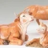 Flash Sale Ox Family Set/3 5", , 51534 Resin Nativity