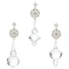 Raz Pearl Crystal Drop Ornament^ Acrylic