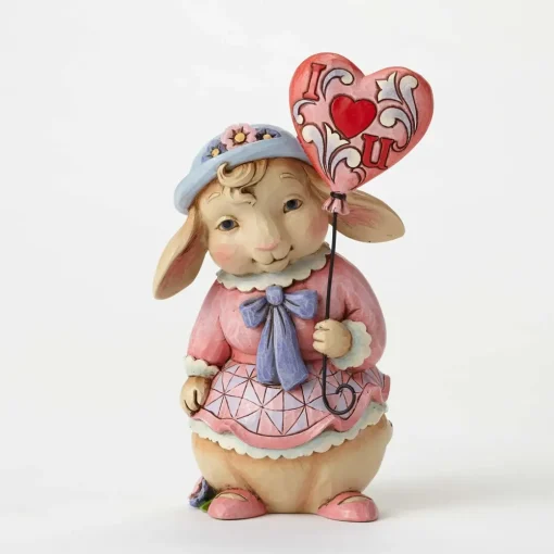 Enesco Pint Size Bunny W/Love Balloon^ Easter