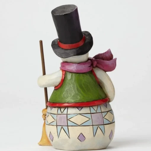 Cheap Pint Sized Snowman With Broom Jim Shore