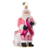 Christopher Radko Radko, Breast Cancer Santa, 1018961^ Glass