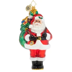 Christopher Radko Radko Carrying A Heavy Load Ornament, 1020049, ^ Santas