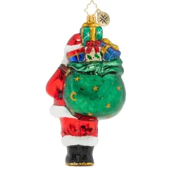 Christopher Radko Radko Carrying A Heavy Load Ornament, 1020049, ^ Santas