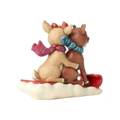 Fashion Rudolph And Clarice Sledding Jim Shore
