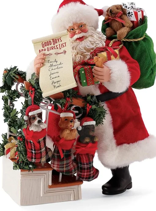Department 56 Santa And His Pets Puppy Stockings, 6008219, Possible Dreams^ Santas