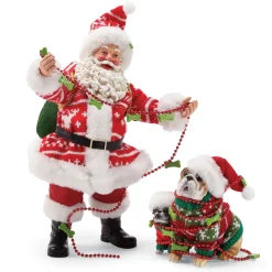 Department 56 Santa And His Pets Sweaters For Everyone, 6003435, Possible Dreams^ Clothtique/Fabriche Santas