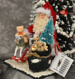 Elaine Roesle Santa Claus With Sack And Rocking Horse^ Santas