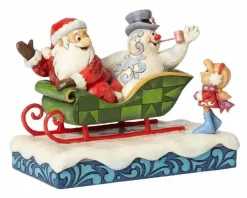 Enesco Santa Frosty The Snowman And Karen Sleigh^ Santas
