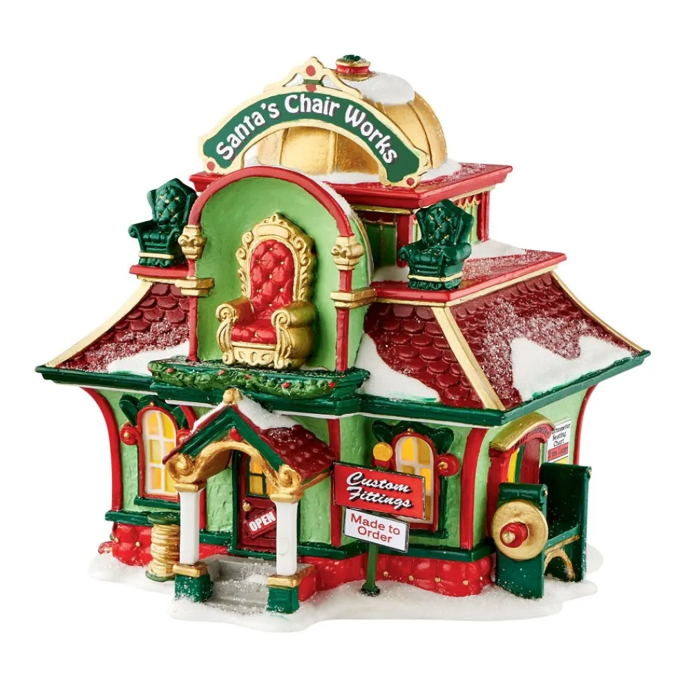 Cheap Santa's Chair Works North Pole Village