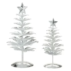 Fashion Silver Pines Set/2 Village Accessories