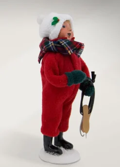 Byers Choice Snow Day Kid With Skates, , 1949B^ Byers Choice Carolers