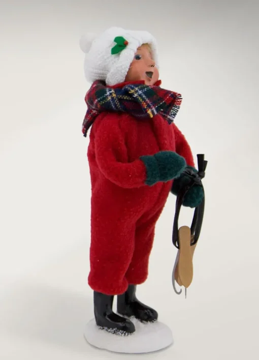 Byers Choice Snow Day Kid With Skates, , 1949B^ Byers Choice Carolers