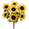Store Sunflower Bush Yellow X7 Large 12"