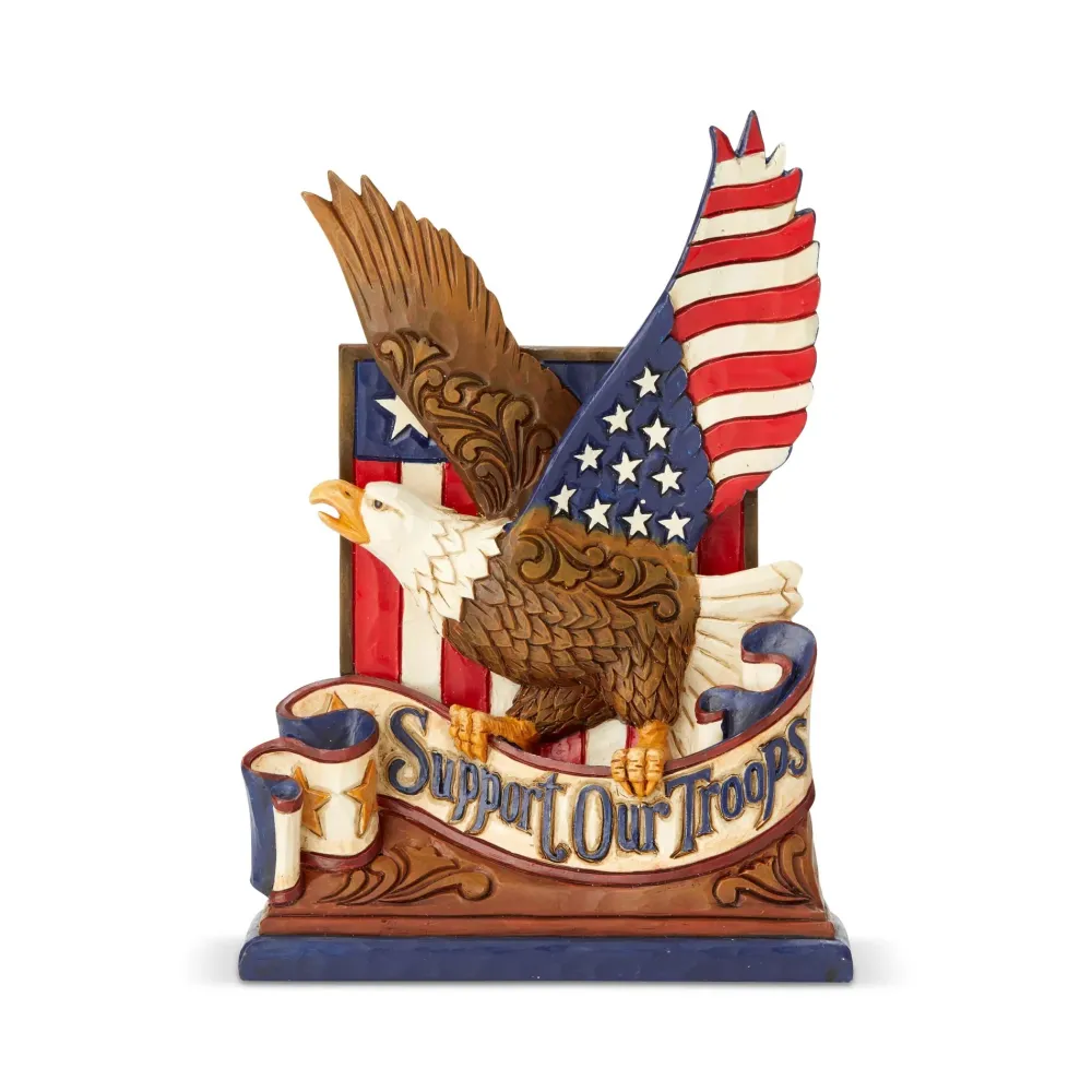Enesco Support Our Troops Eagle, 6003975, Jim Shore^ Resin
