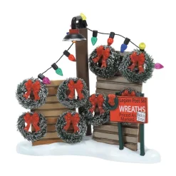 Sale Sv, Legion Post 56 Wreath For Sale, 6011462, Snow Village Snow Village