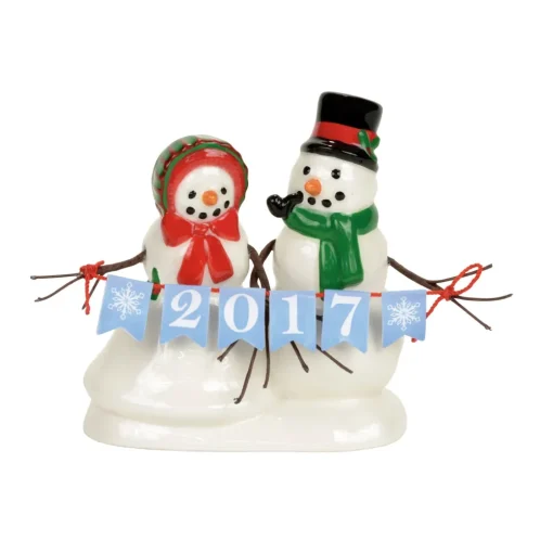 Department 56 Sv, Lucky The Snowman, 2017, Snow Village, 4056698^ Resin