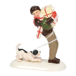 Fashion Sv, Norman Rockwell's "Christmas Packages", 6000648, Snow Village Snow Village