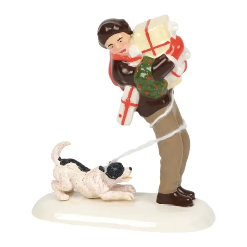 Fashion Sv, Norman Rockwell's "Christmas Packages", 6000648, Snow Village Snow Village