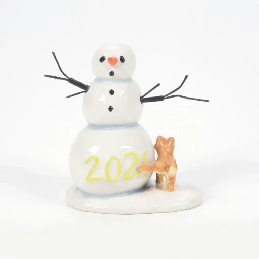 Department 56 Va, Lucky The Snowman 2021, 6007653, ^ Glass