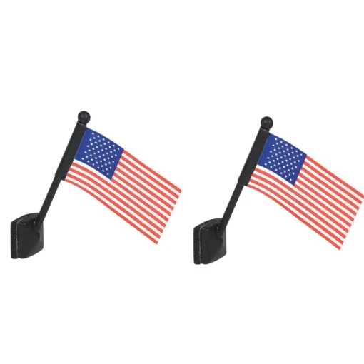 Cheap Va, Village Patriotic Flags, 6005502, North Pole Village