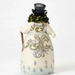 Shop Victorian Snowman With Wreath Jim Shore