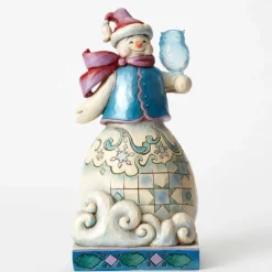 Clearance Wonderland Snowman With Owl Jim Shore